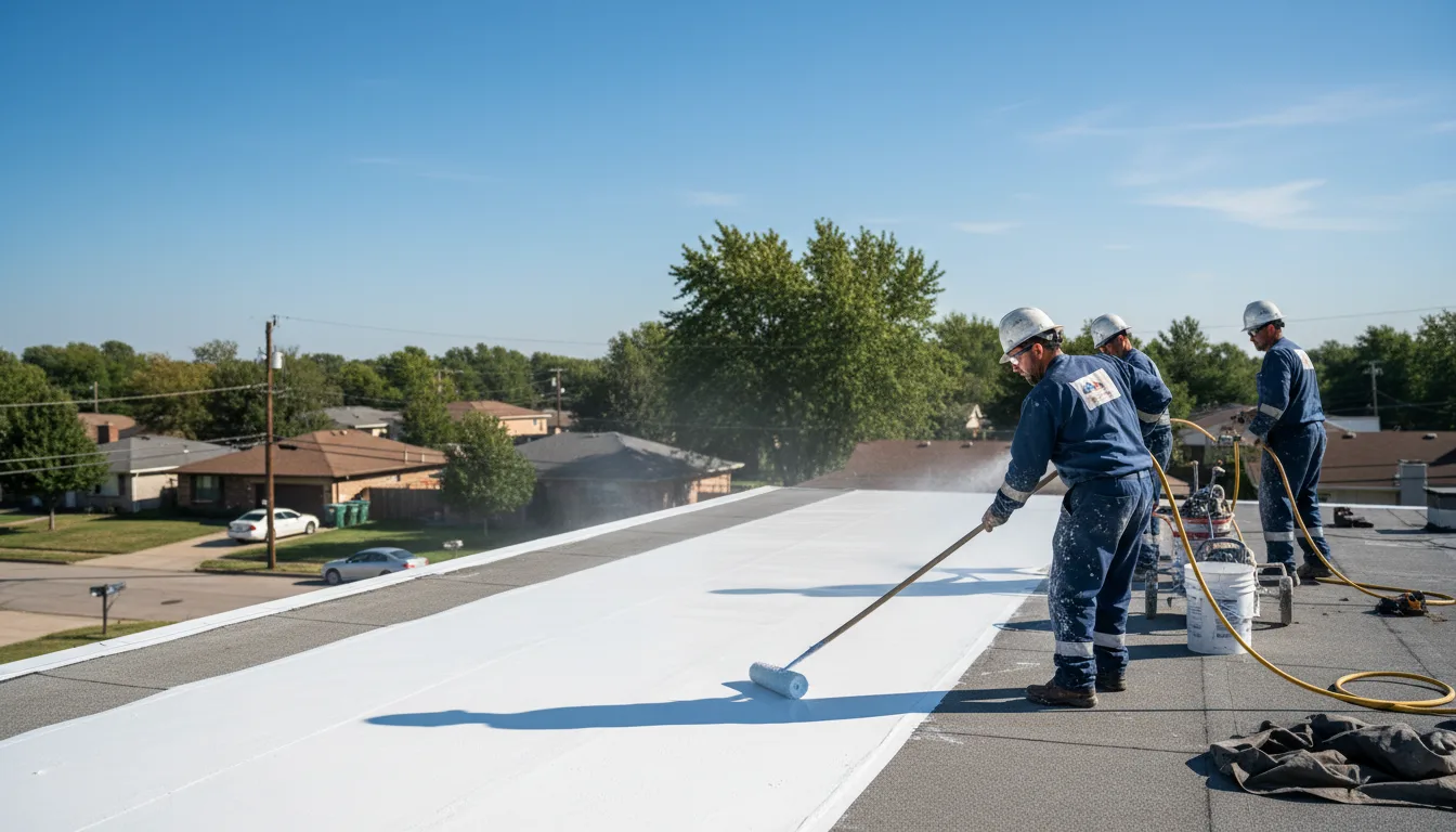 Commercial roof coating in Dupont, CO near me